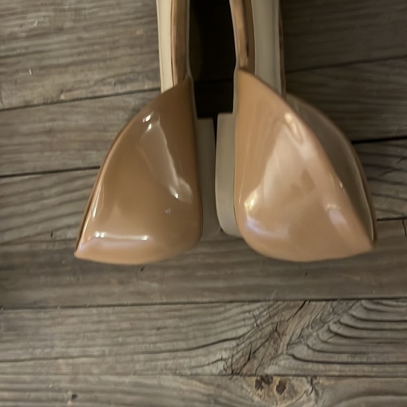 Jones New York Signature Seneca Faux Suede Patent Leather Studded Pointy Flats 7 - Picture 4 of 5